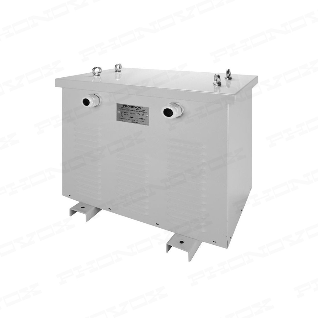 Air cooled three phase autotransformer