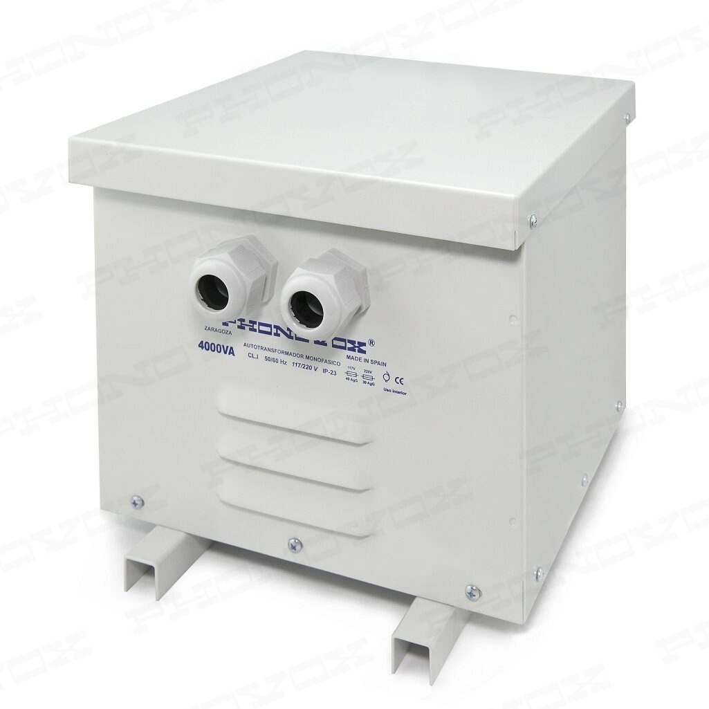 SERIE AM-17 REVERSIBLE SINGLE-PHASE AUTOTRANSFORMERS IN METAL BOX